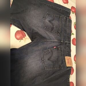 Levi's men's Size 36W X 30L 514 Slim Straight 100% Cotton Mid Rise Jeans